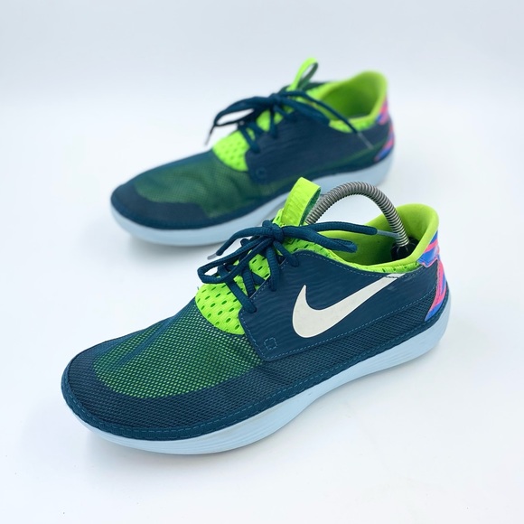 Nike Other - Nike Solarsoft Moccasin Shoes Mens Size 9 Sneakers Blue 555301-314 Athletic